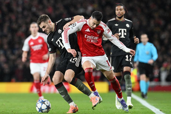 Арсенал — Бавария — 3:1, видеообзор матча Лиги чемпионов, видео голов: Тимбер, Карл, Мадуэке, Мартинелли, 26 ноября 2025